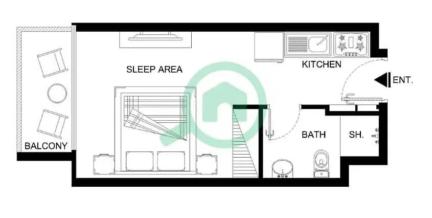 Stay In Alexis Tower'S Stunning Studio And Sleeps 2 迪拜